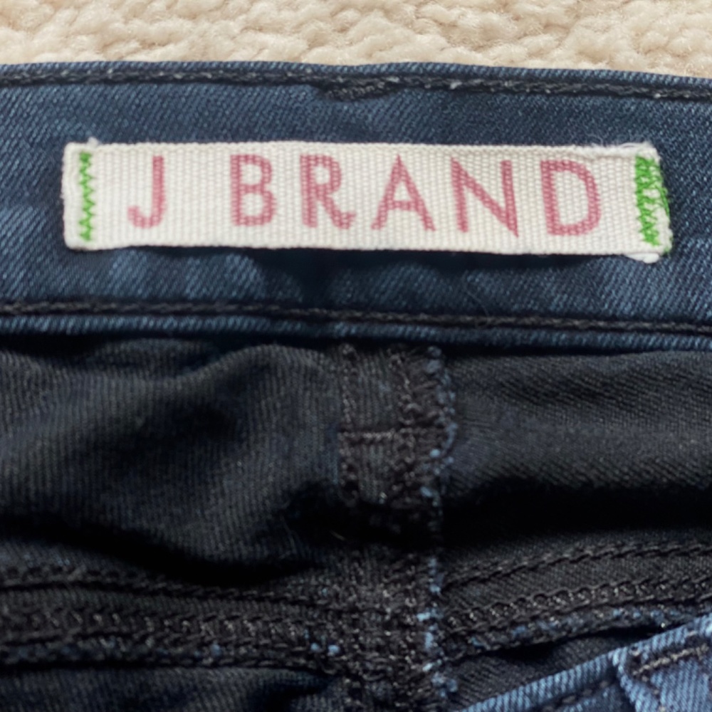 Lot Of 5 Pairs J Brand Women's Sz 26 Stretch Dark Blue Super Skinny Jeans Pitch View 3